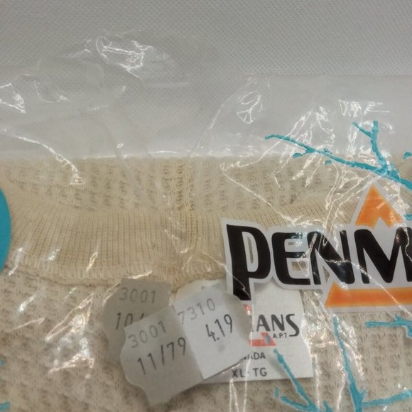 Penmans Mens Thermal Underwear Undershirt T- Shirt Size XL Vintage - Picture 8 of 9